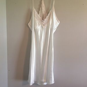 White satin lingerie